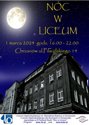 Zapraszamy na NOC W LICEUM