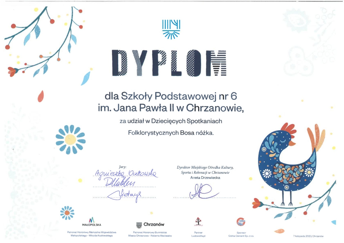 DZIECIĘCE SPOTKANIA FOLKLORYSTYCZNE BOSA NÓŻKA